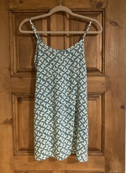 Girl’s Blue Butterfly Print Cami Dress