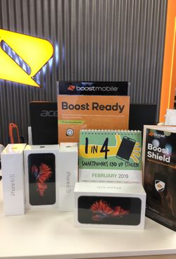 4 IPhone 6s for 100$ and 100$ a month for unlimited only at BoostMobile 4027 N Oracle rd