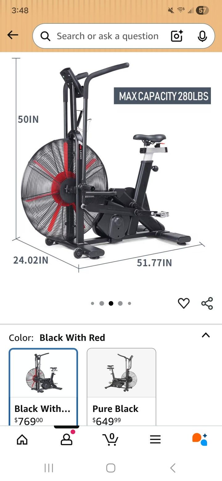 AirBike Indoor Cycling Stationary Bicycle