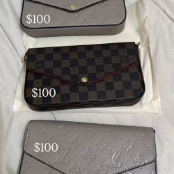 louis vuitton Hand Bag With Gold Chain Strap 