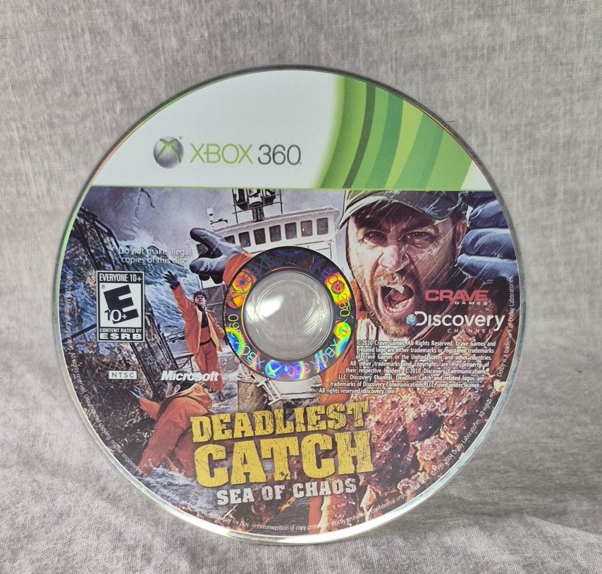 Deadliest Catch Sea Of Chaos Xbox 360 (Crave Games, 2010) Game Disc Only