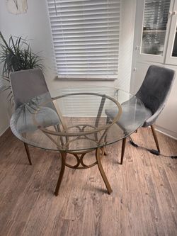 Round Glass Dining Table