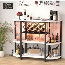 New Bar Table Cabinet with Charging Station