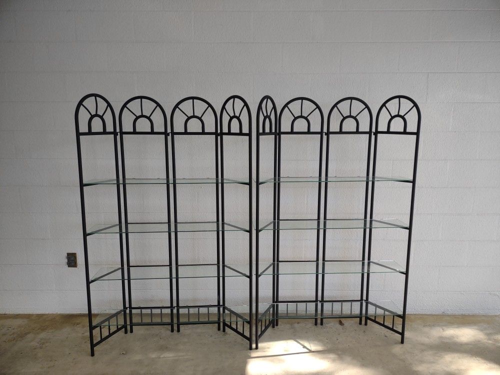 Two Display (4) Shelf Units