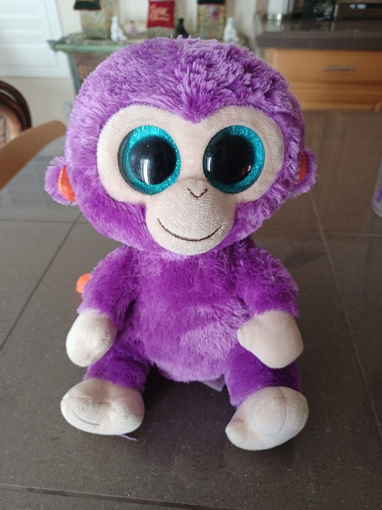 TY PURPLE MONKEY 10 INCHES 5.00