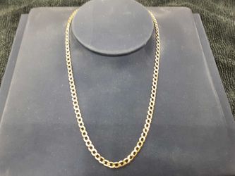 Cuban Link Chain - Yellow Gold 10k (.417) 4.4 grams 25 inch