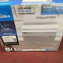 8000btu Windows Ac U-shaped By Media/ WiFi Smart/ Ultra Quite.  Complete Set New 