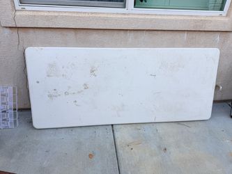 White Plastic Folding Table Top