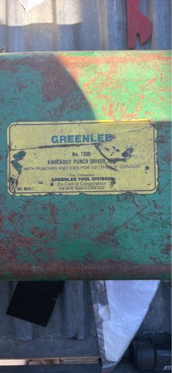 Greenlee No. 7306 Knockout Punch Driver Set