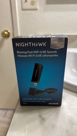 Netgear Nighthawk AXE3000 WiFi 6E USB Adapter Triband