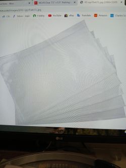 Clear 7.5"x5.5" Packing listing Envelopes,  200 pack