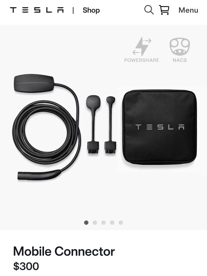 Tesla Mobile Connector And Adapter