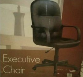 Executive chair leather (Black) Brand new in Box