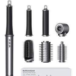 All-in-One Air Styler - Auto Curl, Straighten, Volumize, Dry - 160000 RPM High-Speed for Faster Styling - Reduces Heat Damage & Frizz Hair Styling Iro