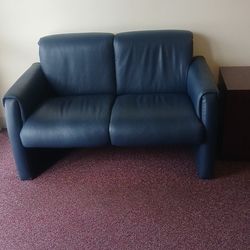 Blue loveseat