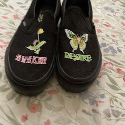 Black Vans Glow In The Dark 