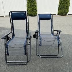 L.L.Bean Camp Comfort Recliners Zero Gravity Chairs