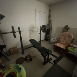 Bench Press (Comes With Bar And Weights)