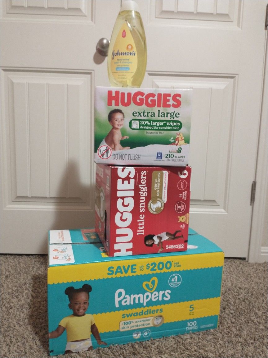 Diapers Huggies And Pampers