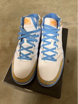 Jordan Pro Classic rare color white/taxi-university blue