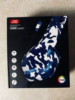 Gaming Headset (Blue Camouflage)
