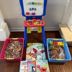 Crayola Easel/crayons Lot 