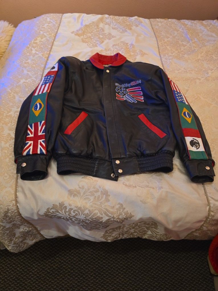 Olympic leather jacket limited edition good conditions