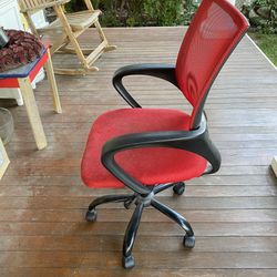 Office Chair Red Color 