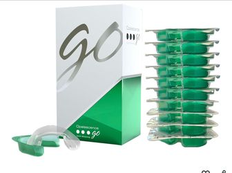 2 Packs Opalescence Go 15% Hydrogen Peroxide Tooth Whitening Mint Prefilled Trays