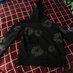 Denim Tear Hoodie Black