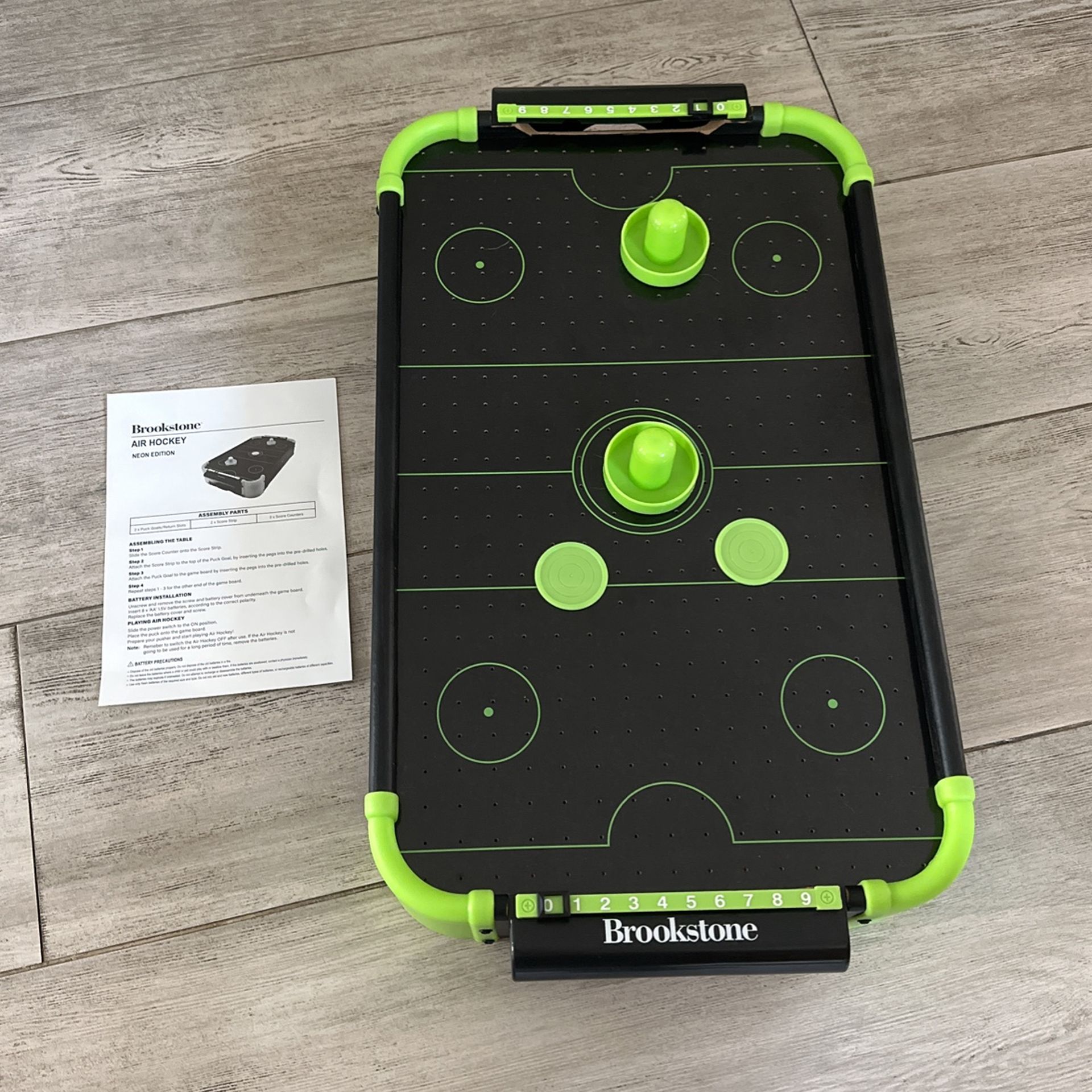 Brookstone Air Hockey Neón Edition