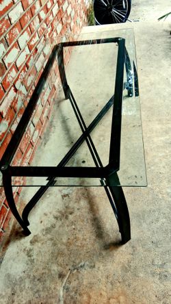 Glass top table