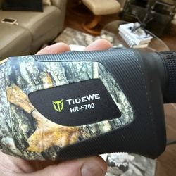 TIDEWE Hunting Rangefinder, Rechargeable Camo Laser Range Finder 700/1000Y 6X Magnification Range Finder, Distance/Angle/Speed/Continuous Scan Modes, 