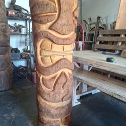 4ft+ Tiki Carving 