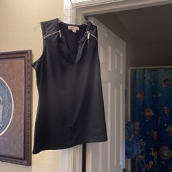 Michael Kors Short Sleeve Black Top