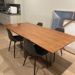 Modern Dining Table With 4 Chairs 