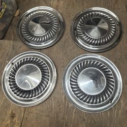 1959 Ford Thunderbird Original Used Hub Caps 1960 Hubcaps Hotrod Custom Truck Car Part 