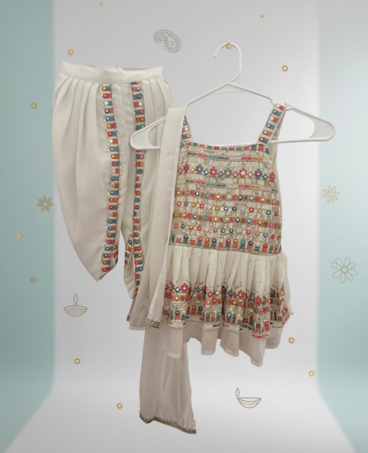 The Celebration Sparkle Dhoti Set