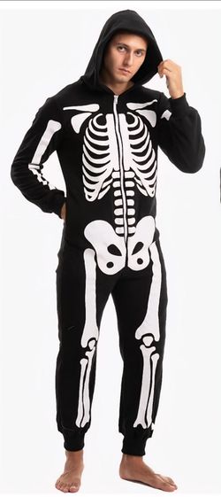 Mens skeleton halloween costume