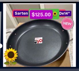 Especial $125.00 Sarten 14” Antiaderente Prepara Carnes Pollo Frijoles Pastas Paella Princess House Ventas Finales