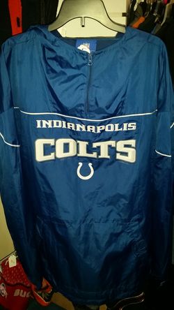 Reebok NFL Colts Lightweight Half Zip Pullover Mens Size Medium