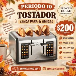 Tostador Princess House 