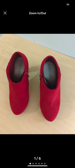 Aubrey Lynn Red  Ankle Booties