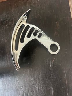 Chrome motorcycle tag license plate mount curved