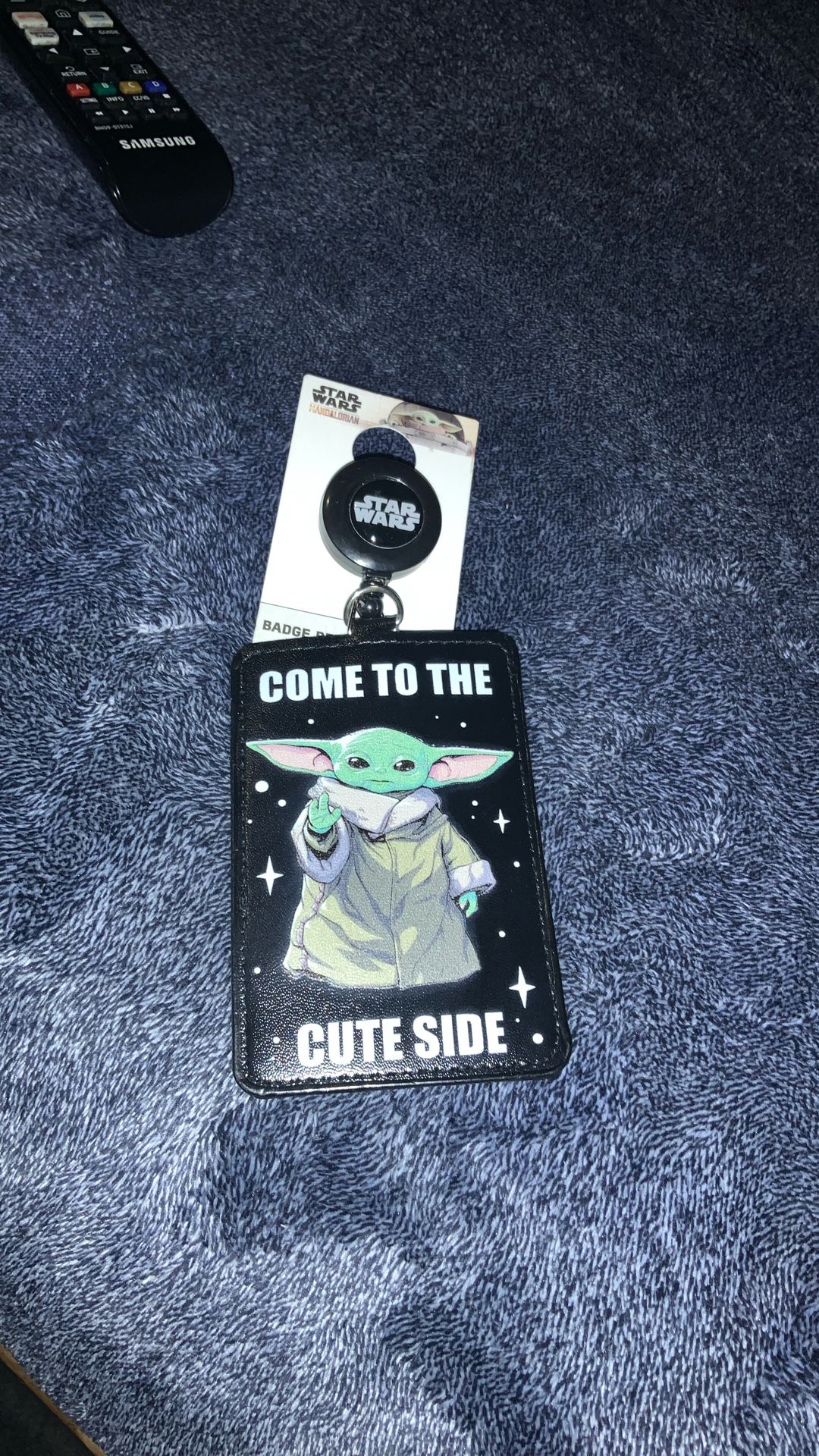 Star Wars retractable badge reel Id Cases Holder Come To The Cute Side New Sealed With Tags 