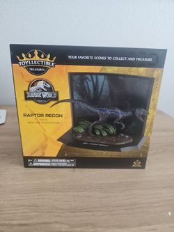 Jurassic Park Toyllectible Treasure Statue Velociraptor Blue Raptor NEU OVP !