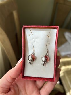 Silver 925 pomegranate antique earrings