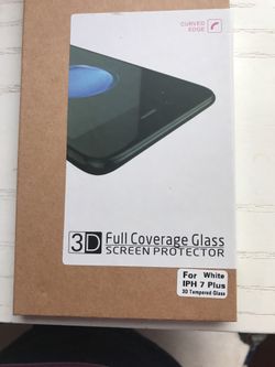 Full coverage glass screen protector for IPhone 7 Plus