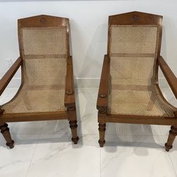 Sling Back Cane Chairs