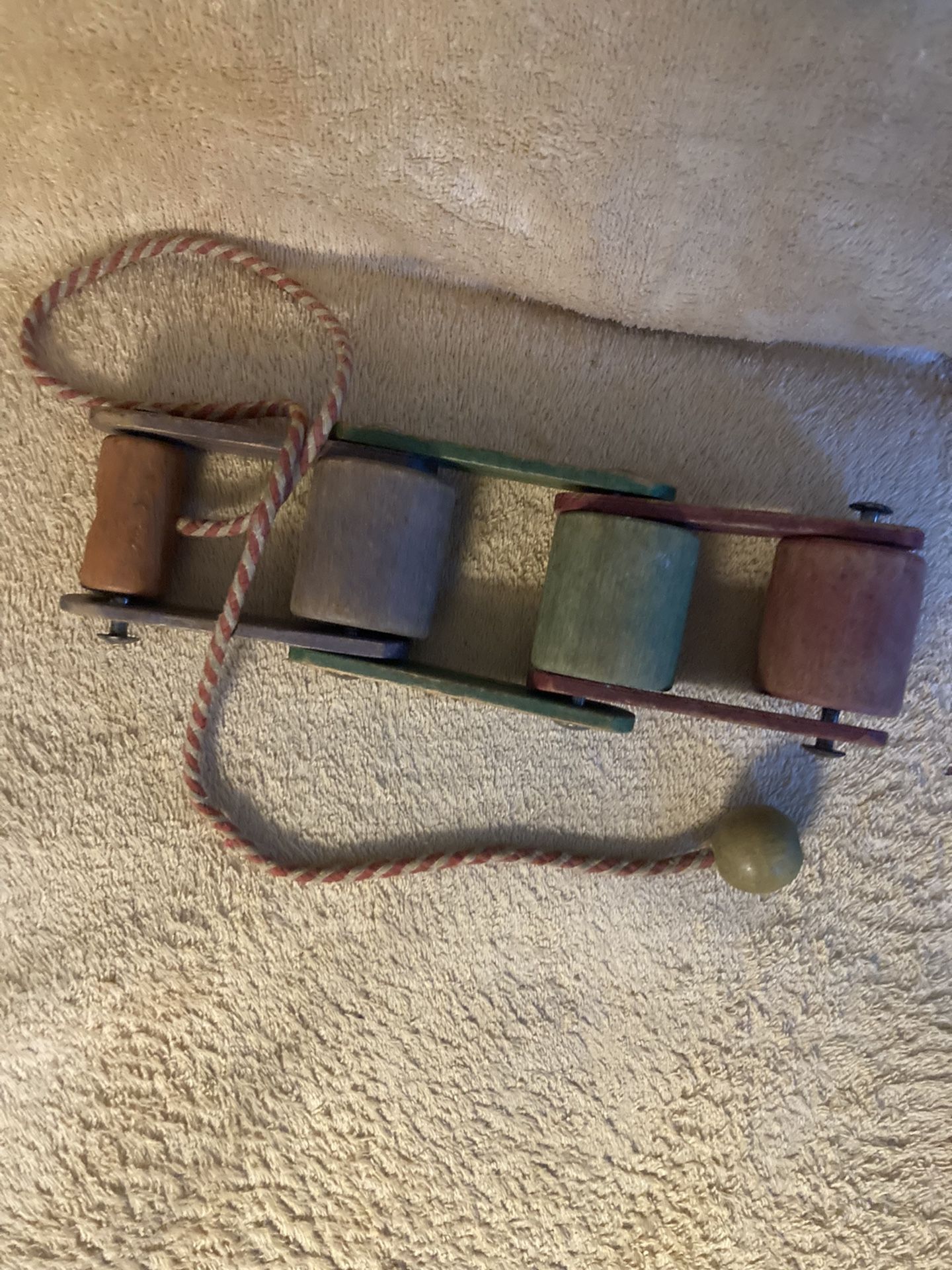 1930s-40s Roller  Pull Toy